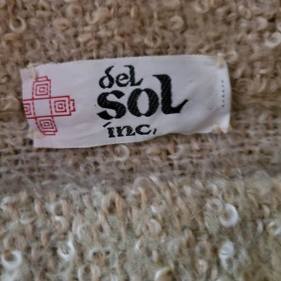Vintage 70s del Sol inc Finge Blanket Poncho - Picture 8 of 8